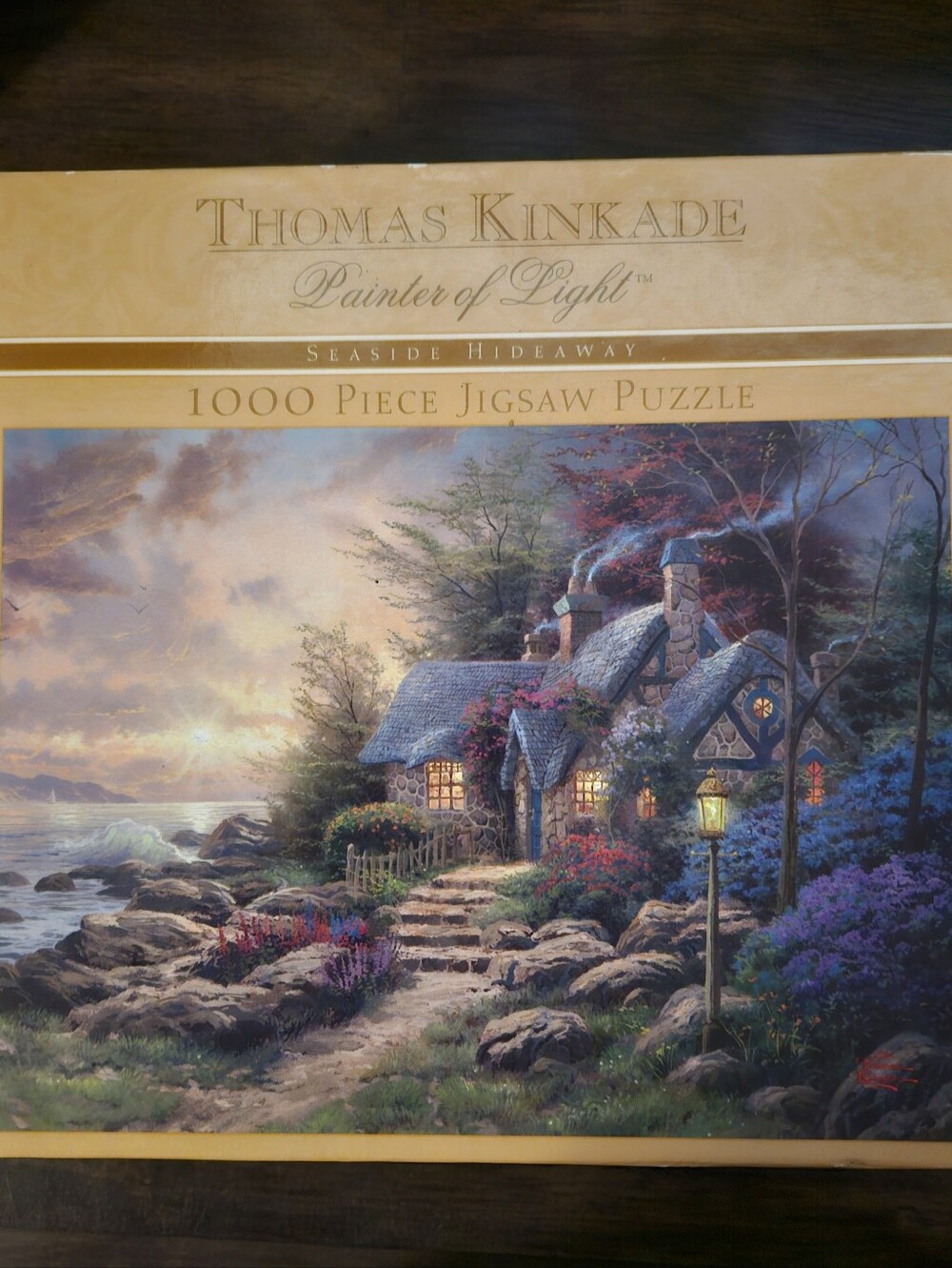 NWT Thomas Kinkade Seaside Hideaway 1000-Piece Jigsaw Puzzle